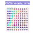 1Pcs Nail Polish Number Sticker Label Color Gel Varnish Glue Bottle Lipstick Nails Tips Display Mark Numbering Manicure Tool