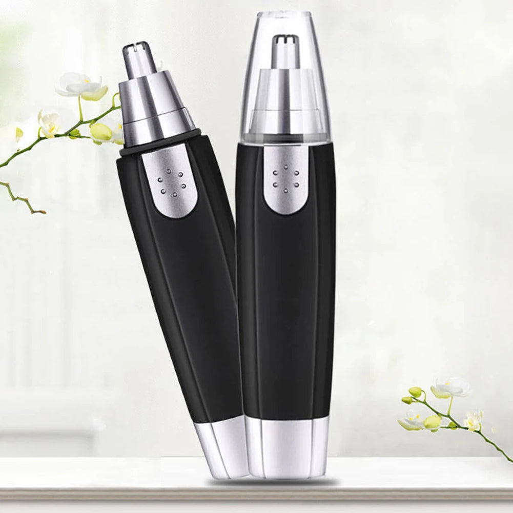2026 Nose Hair Ear Trimmer, For Men Stainless Steel Manual Washable Portable hair remover Battery-powered(Without battery)