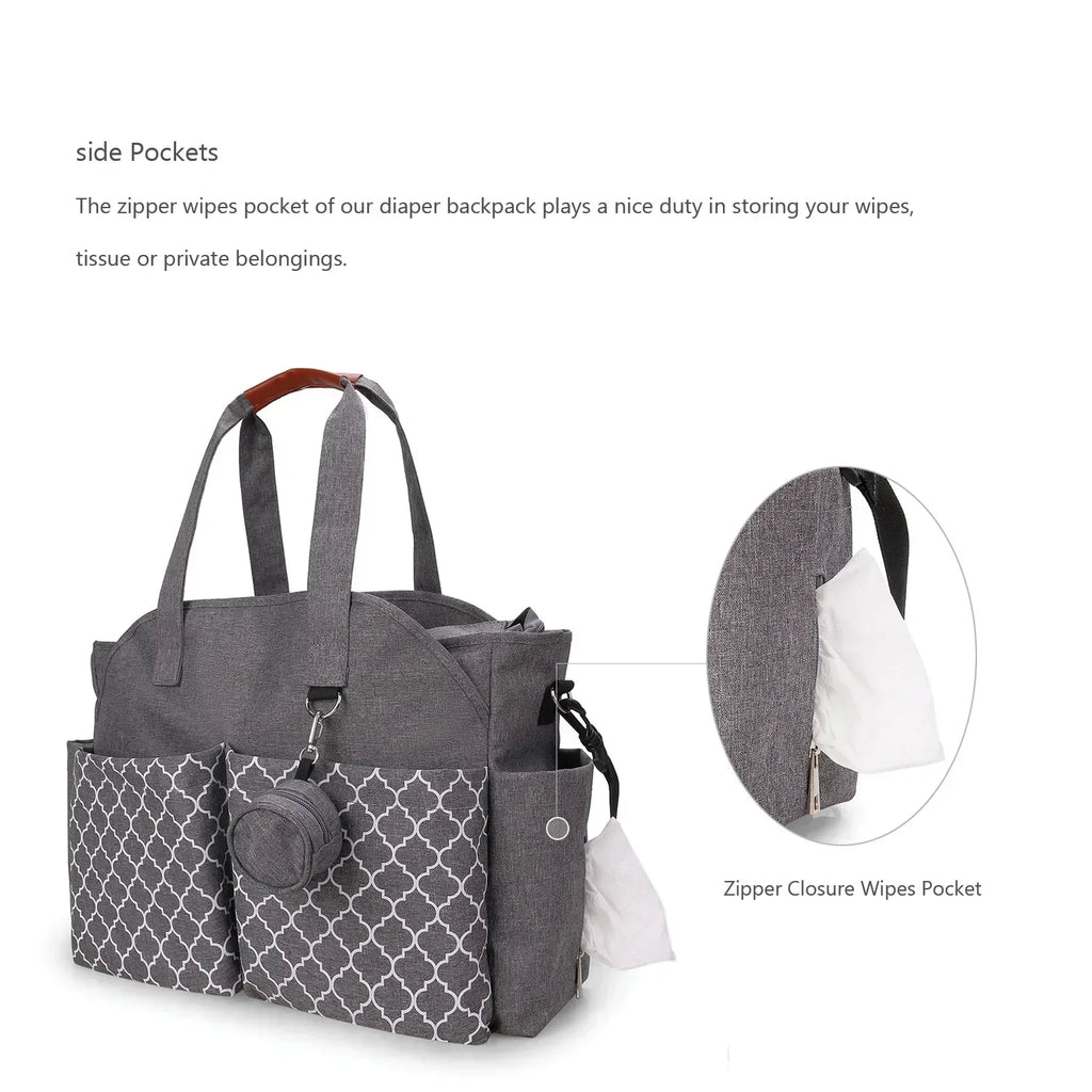 Multifunktionale Wickeltasche, große Kapazität, Babytasche für Mütter, Kinderwagen-Tasche, Babyartikel-Organizer, Handtasche, Windeltaschen