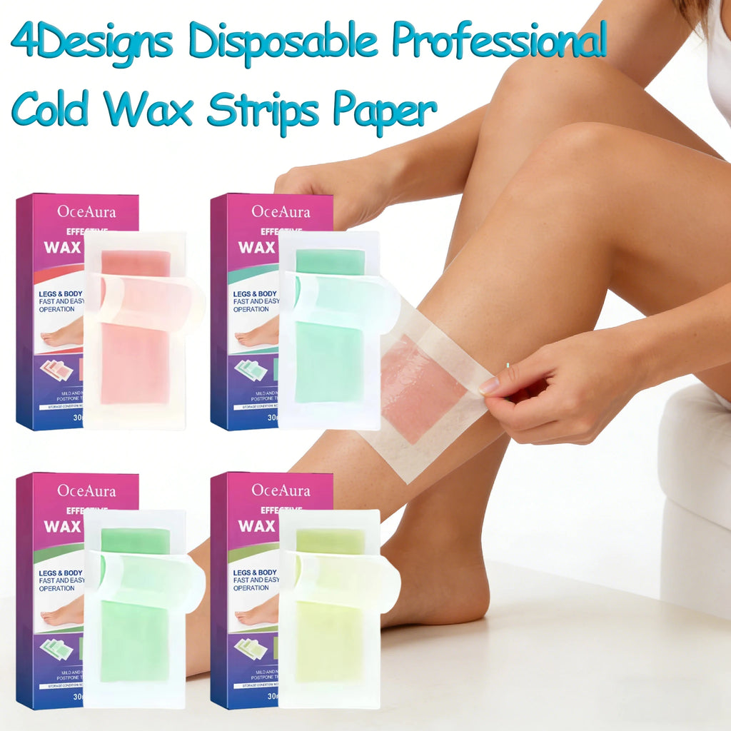 4 Fragrance Depilatory Wax Strips Professional Painless Fast Hair Removal Wax Strips For Facial Body Leg Lip Hair Removal