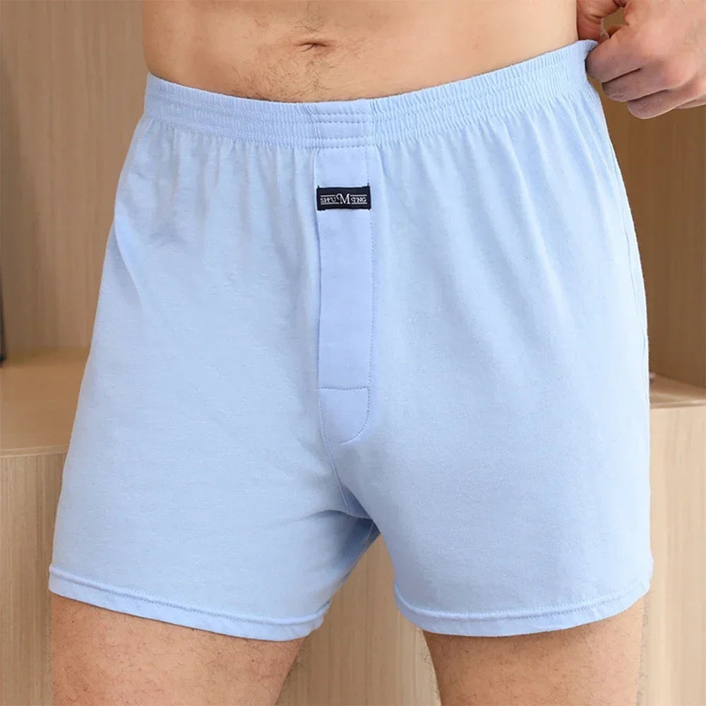 Men's boxer Shorts Breathable Pajama Bottom Underwear male Elastic Waistband Underpant Cotton Comfortable