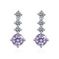 TY Klassische S925 Silber Moissanit Ohrhänger für Frauen 2 Karat D Farbe VVS1 Simulierte Diamant Verlobung Hochzeit Schmuck Geschenk