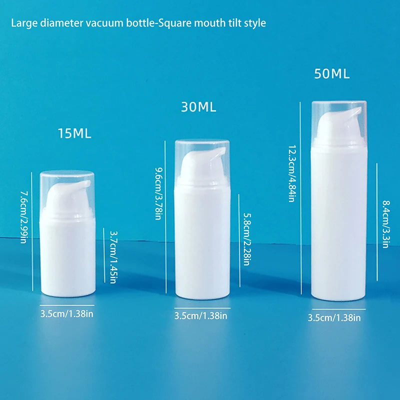 5-50ml Mini Portable Vacuum Press Type Bottle Refillable Makeup Cosmetics For Cream Gel Moisturizers Liquid Lotion Bottles