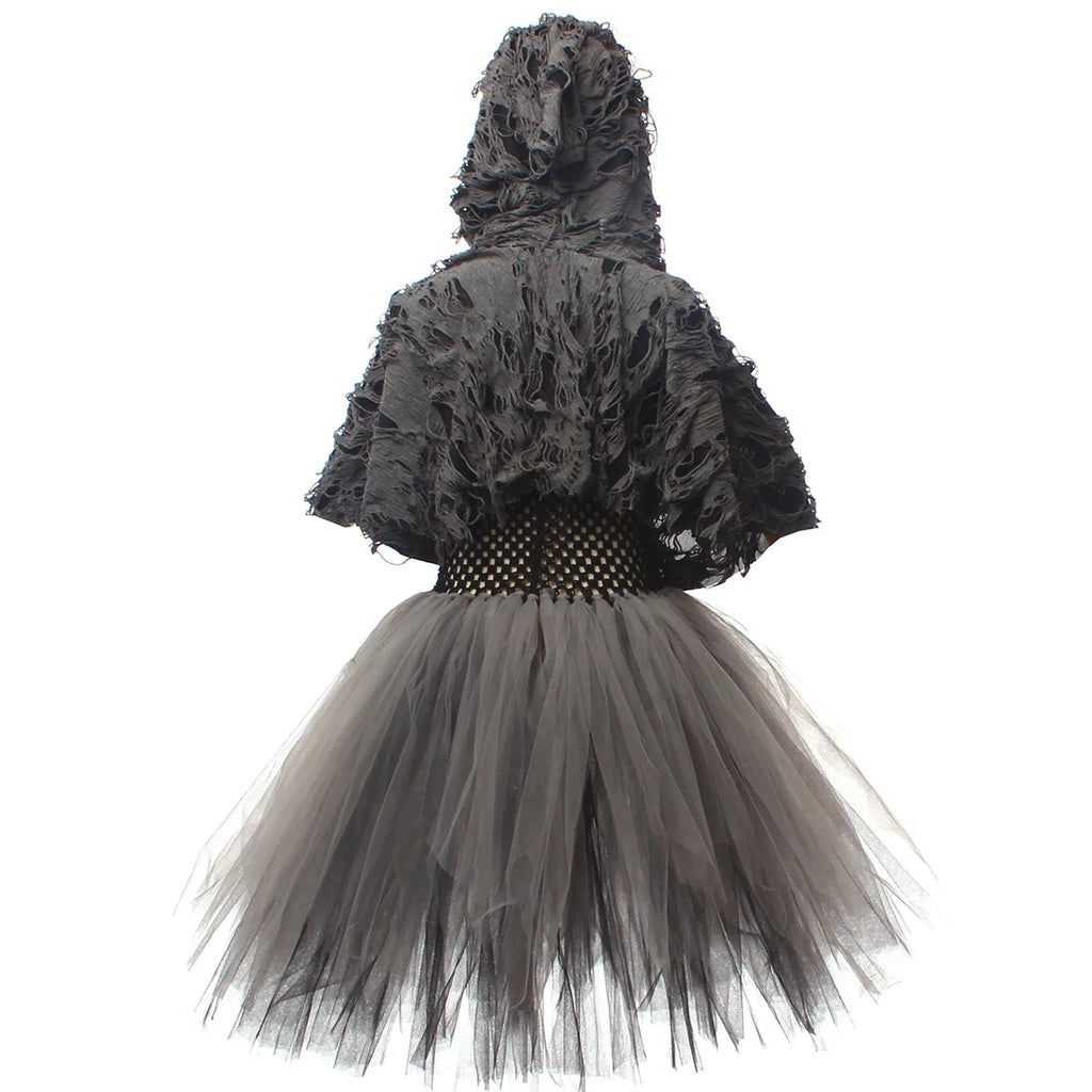 Halloween Grim Dresses Horror Death Cosplay Black Cloak Costume Girls Party Clothes Halloween Dress Demon Ghosts Costume