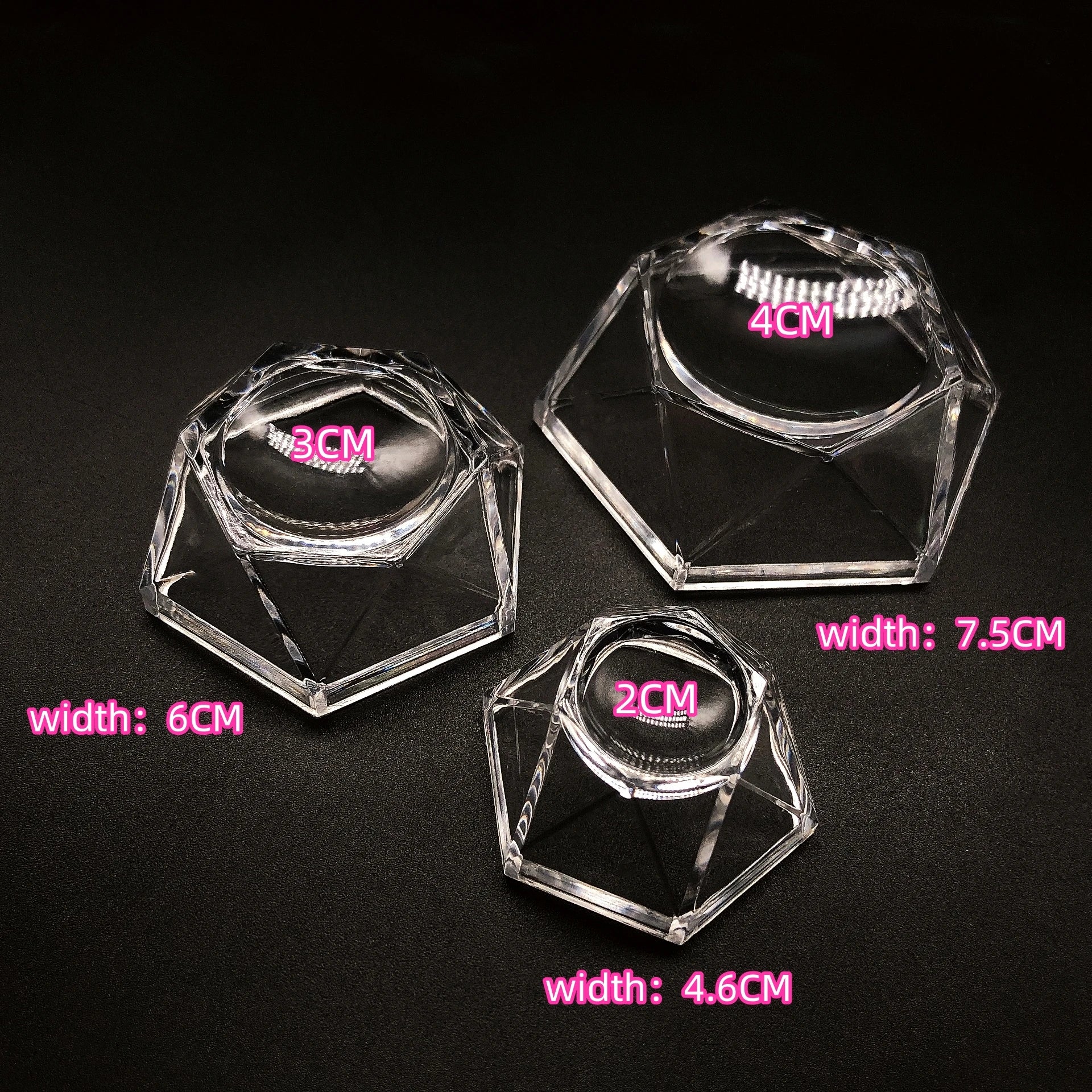 1PC Acrylic Crystal Ball Clear Display Base Sphere Stand Holder Transparent For Table Desktop  Office Ornament  Home Decor