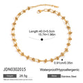 Youthway New Design DIY Chain Necklace 18K Gold Plated Stainless Steel Metal Knot Chain Hollow Necklace Accessories Gift For Her