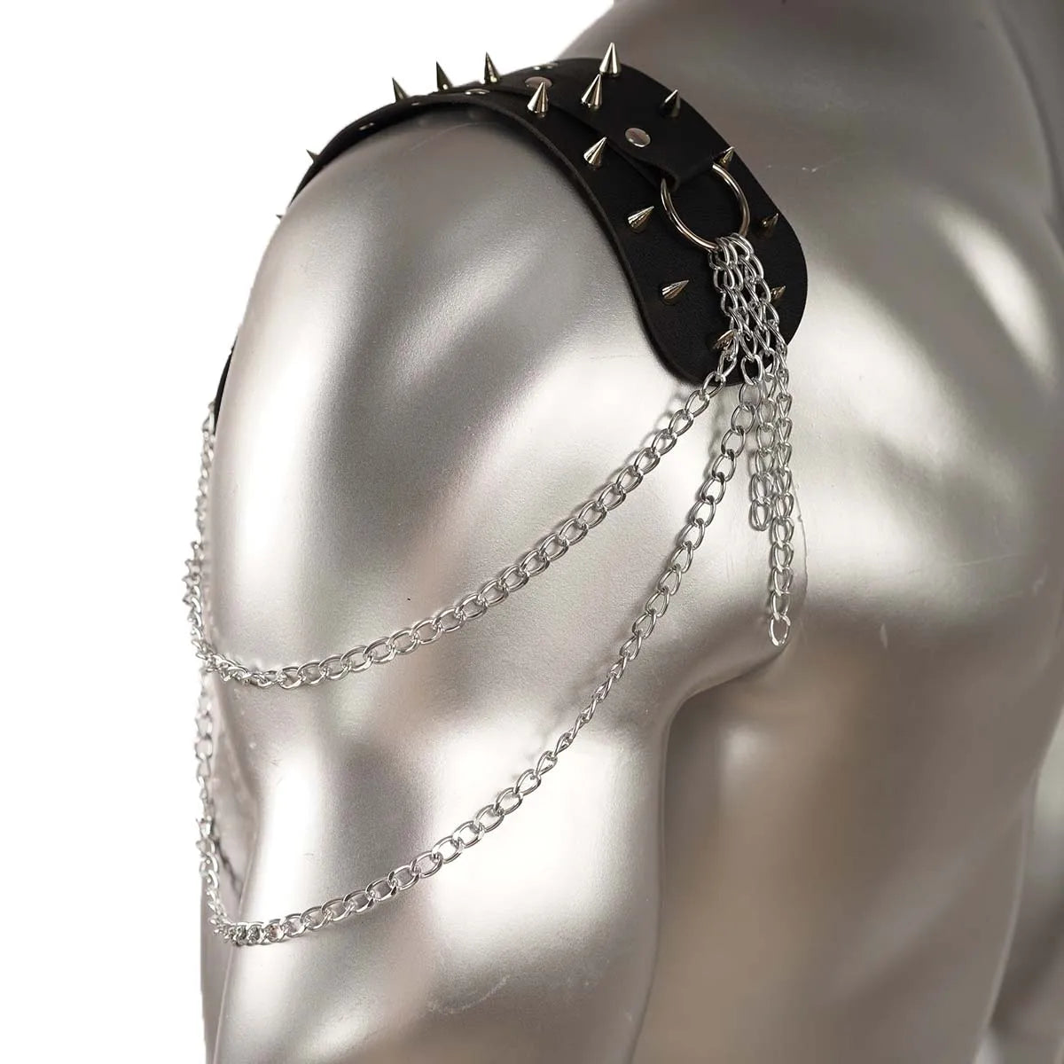 1 pc Shoulder armor epaulettes Unisex leather pauldron spiked epaulettes jewelry