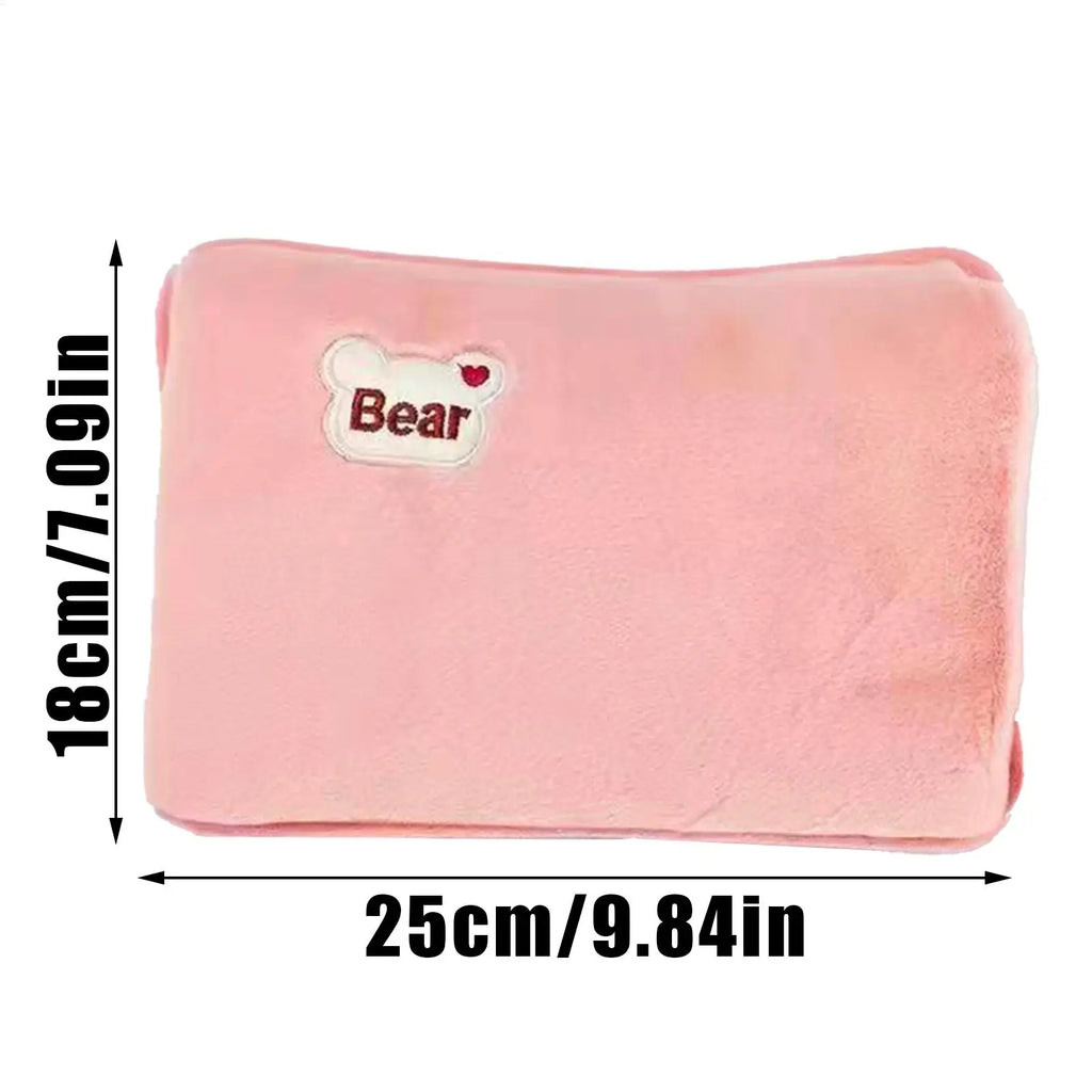 Hot Water Bottle Leak-Proof Rechargeable Hand Warmer Hot Water Bag with Soft Cover for Winter Cold Weather Period Cramps Muscles