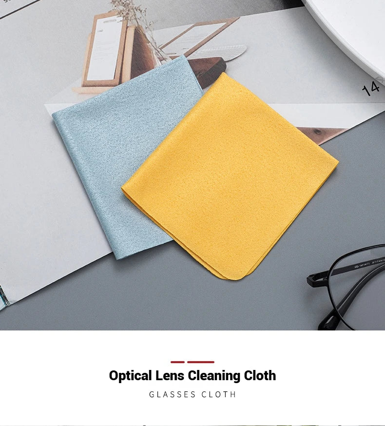 2/5/10 Pieces Cleaning Glasses Cloth Sunglasses Screen Cleaning Cloth 15*13.7 Cm Glasses Cloth Deerskin Velvet Mirror Cloth