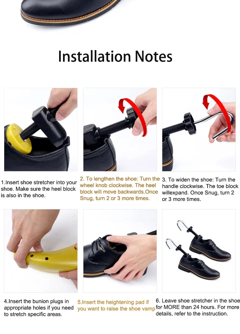 1 Piece Shoe Stretcher Shoe Trees Adjustable Length Width for Men and Women