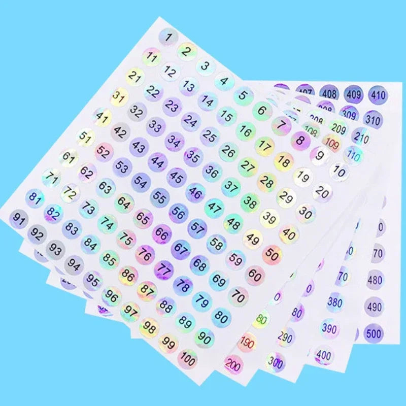 1Pcs Nail Polish Number Sticker Label Color Gel Varnish Glue Bottle Lipstick Nails Tips Display Mark Numbering Manicure Tool