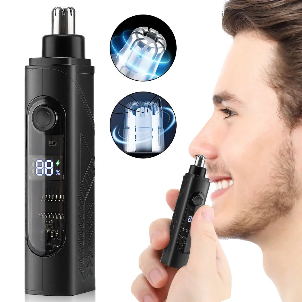 Electric Nose Hair Trimmer Implement Shaver Clipper For Men Women Neck Eyebrow Trimmer Shaver Man Clean Trimer Razor Remover Kit