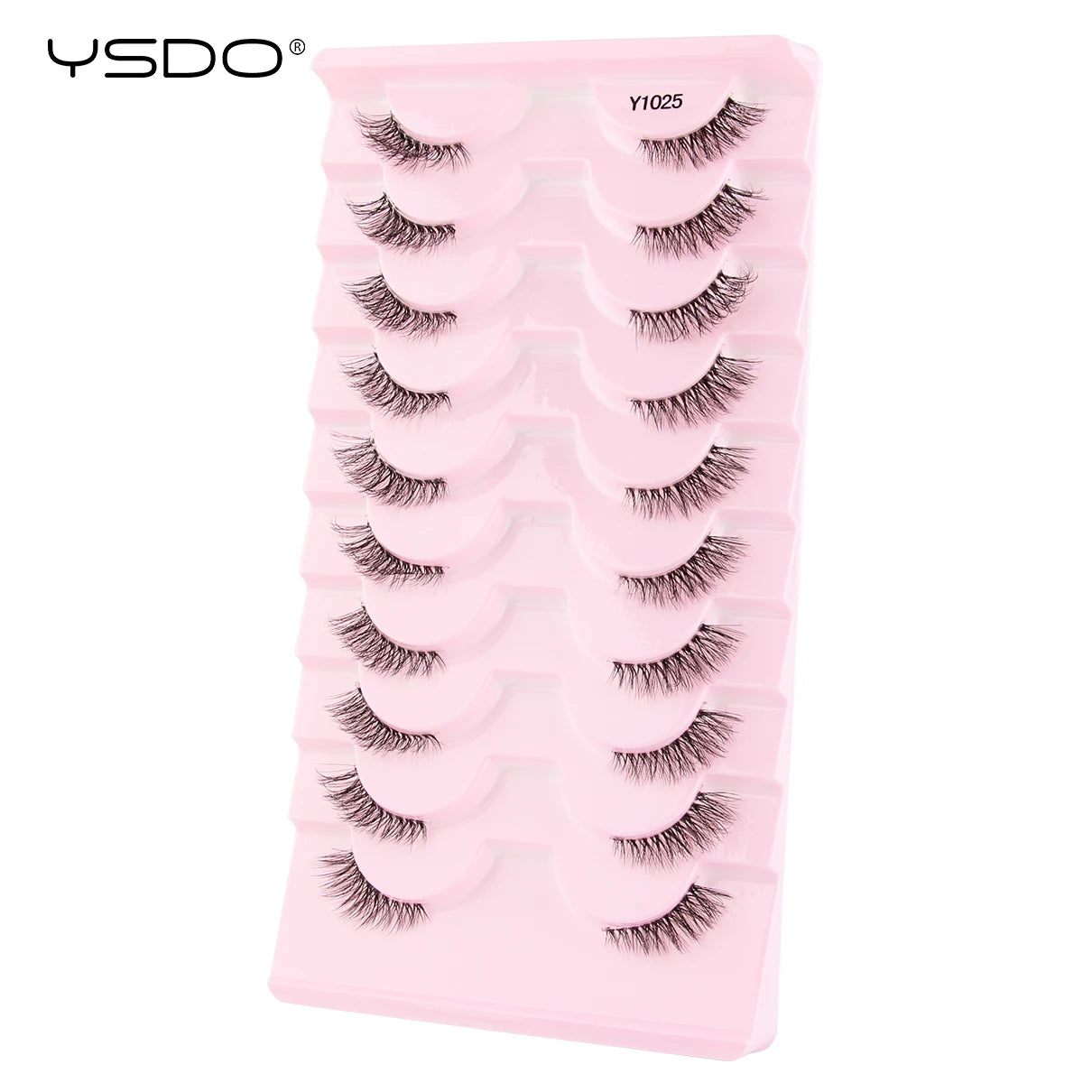 YSDO Halb-Wimpern 5/7/10 Paare Nerzwimpern Natürliche Falsche Wimpernverlängerung Make-up Wispy Katzenwimpern Künstliche Wimpern Maquiagem Cilios