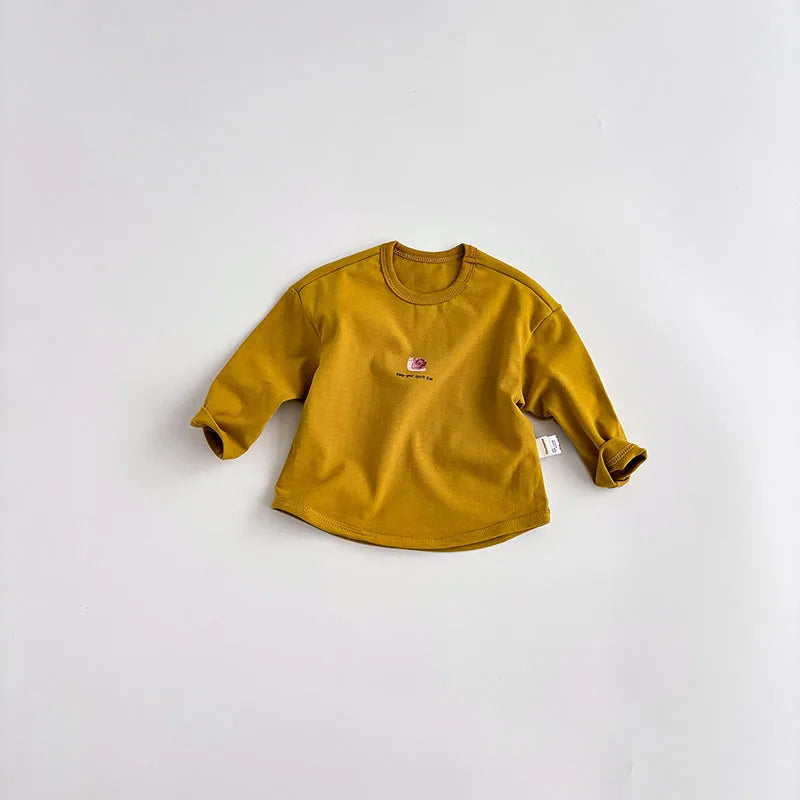 MILANCEL Neue Frühling Kinder Dünne Stil T-shirt 1-5T Kinder Cartoon Tier Unterhemden Mädchen Oberteile
