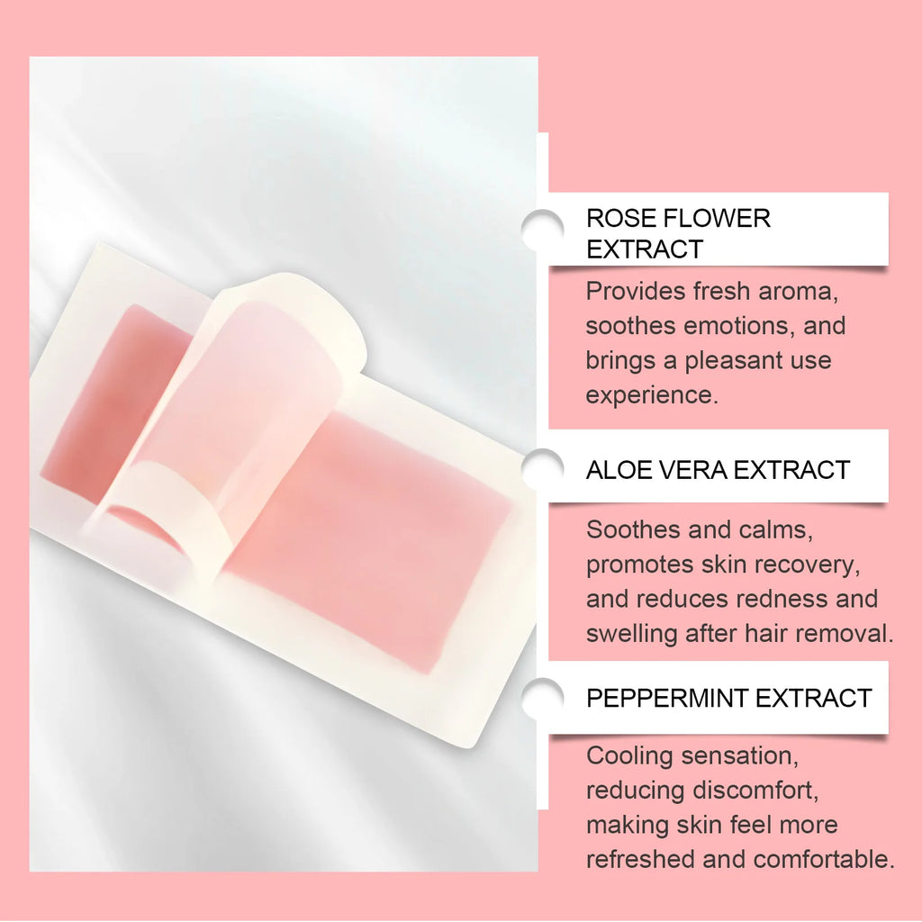 4 Fragrance Depilatory Wax Strips Professional Painless Fast Hair Removal Wax Strips For Facial Body Leg Lip Hair Removal