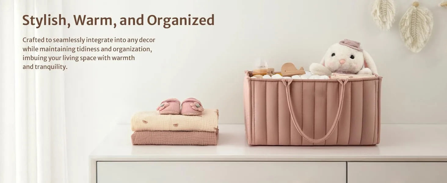 PANGDUBE Baby Diaper Bag Storage Bag for Baby Newborn Items Diaper Stackers & Caddies Diaper Organizer Nappy Bag for Baby Things