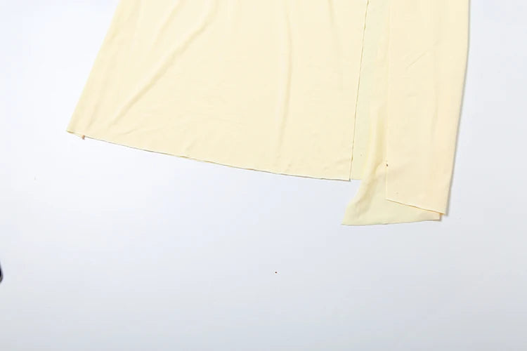 Nibber Temperament Frauen 3-teiliges Set Stapel-Trend Neckholder-Tops + geteilte Quasten-Hose + Blumen-Netzröcke Passende Urlaubskleidung