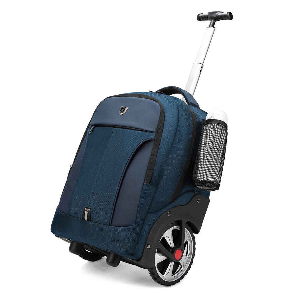 Rolling Luggage Travel Backpacks With Wheels Business Laptop Backpack Cabin Carry on Luggage Telescopic Handle Durable Wheels