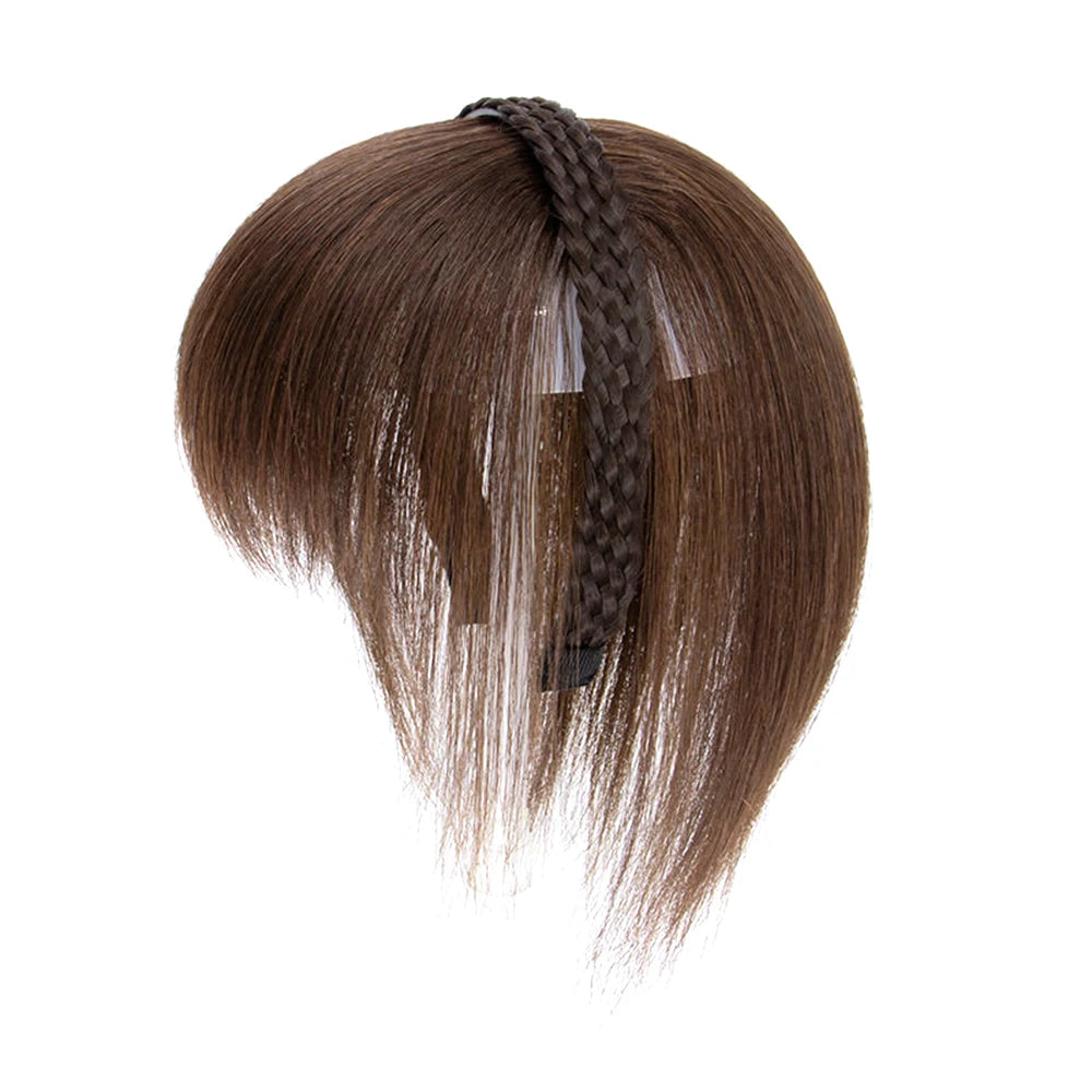 Women Girls Fake Hair Headband Fringe Wig Bangs Hairband Hair Extension Clips In Hair Extension Hair Accessories Hairpiece Clips