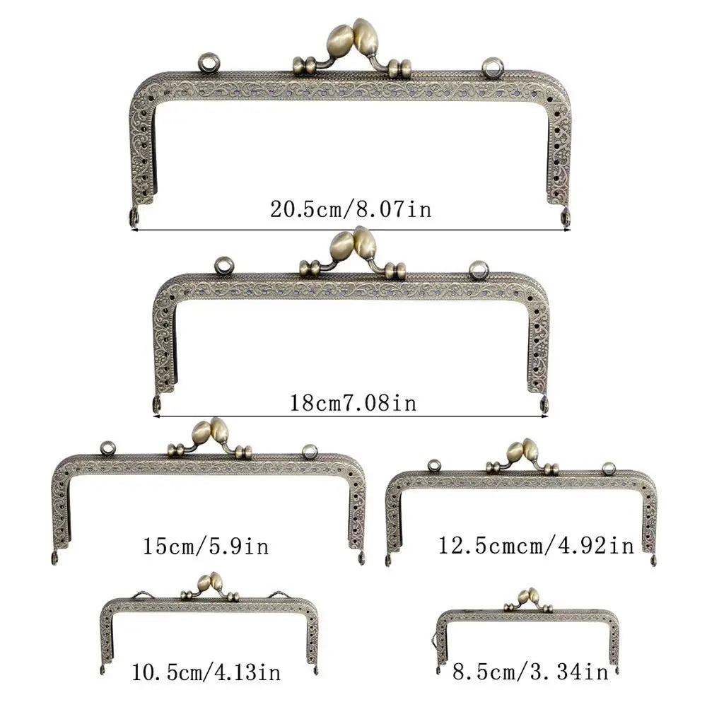 DIY Craft Bag Frame Buckle Handle Bag Accessories Bag Kiss Clasp Lock Purse Frame Purse Frame Kiss Clasp Purse Clasp Frame