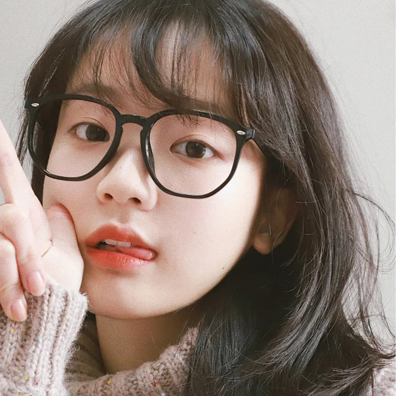 Transparent Computer Glasses Frame Women Men Anti Blue Light polygon square Eyewear Blocking Glasses Optical Spectacle Eyeglass