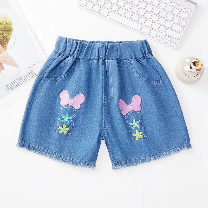 Girls Denim Shorts Teenagers Summer Lace Short Pants Kids Beach Clothes Children's Shorts For Teenage Girls