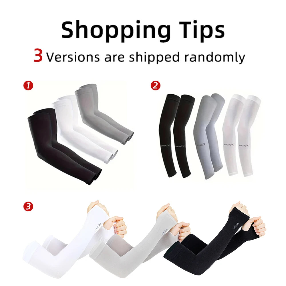 3 Pairs UV Arm Sun Sleeves – Breathable Protection, Uses for Driving Sports Hiking & Outdoor Summer Activities
