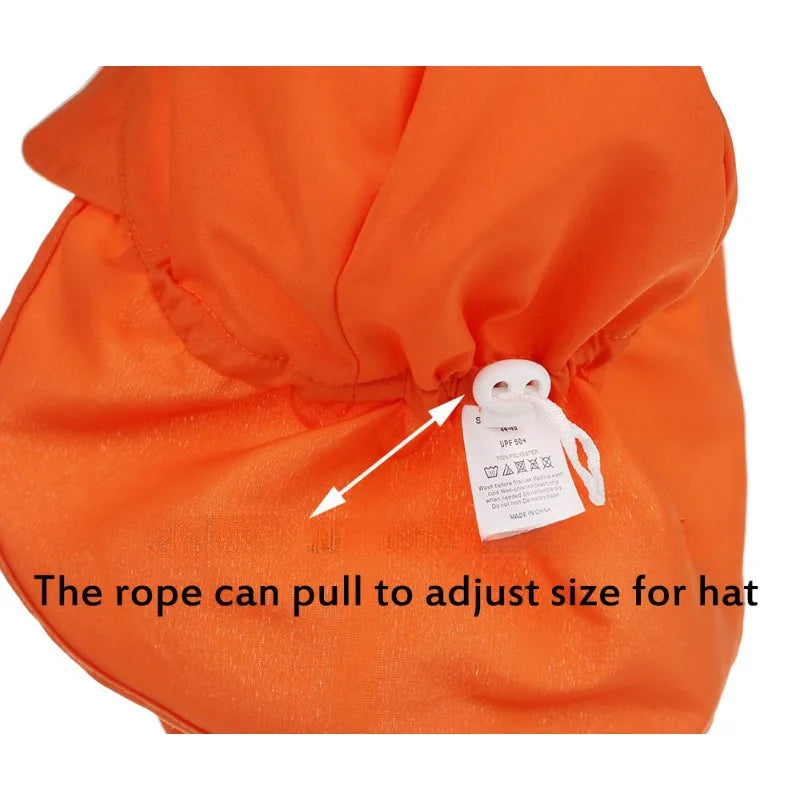 Quick-drying Children's Bucket Hats For 3 Months To 12 Years Old Kids Wide Brim Beach UV Protection Outdoor Essential Sun Caps