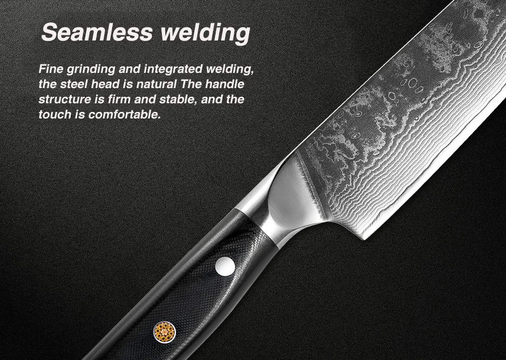 XITUO Professional Damascus steel kitchen knife 67-layer high carbon stainless steel ultra-sharp multi-functional cooking knife