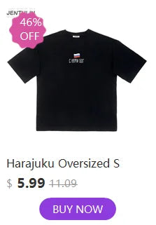 Harajuku Oversized Streetwear Men's Tshirt Cmhell Graphic Print Tops Cotton Hip Hop Aesthetic Short Sleeve Clothing Goth Y2k Tee