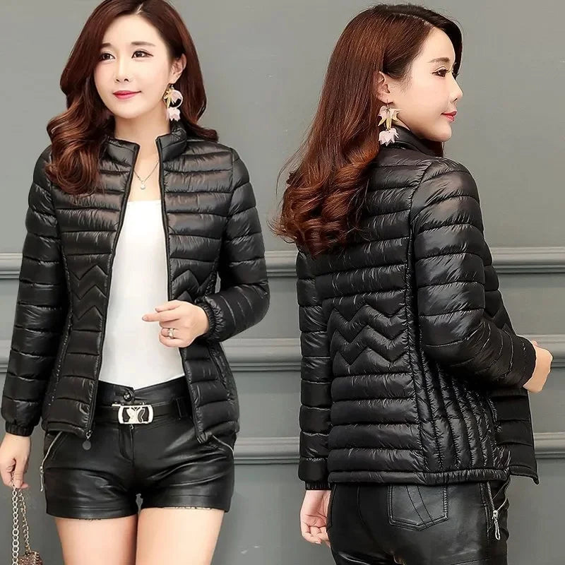 Women Parkas Winter Jacket Down Cotton Jacket Warm Korean Casual Lightweight Solid Color Parka 2026 New Female Snow Coat Outwear