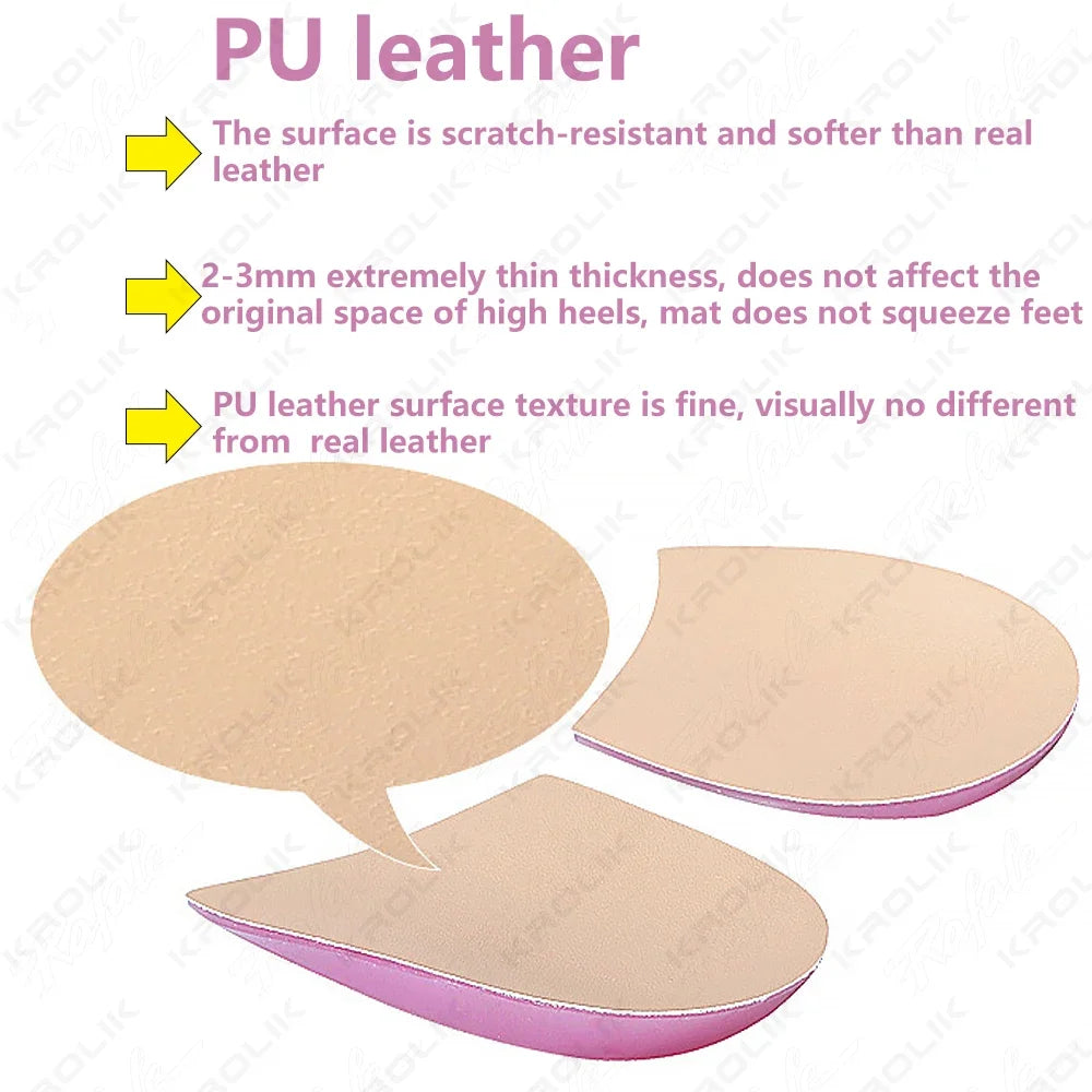 KROLIK 1 Pair Orthopedic Insole Shoe Insert Medial & Lateral Heel Wedge Lift Silicone Pads Corrective O/X Type Leg for Women/Men