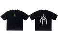 Harajuku Oversized Streetwear Men's Tshirt Cmhell Graphic Print Tops Cotton Hip Hop Aesthetic Short Sleeve Clothing Goth Y2k Tee