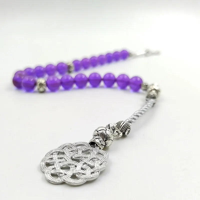 Tasbih purple Resin Turkish fashion Bracelet Accessories on hand prayer beads Eid Gift misbaha