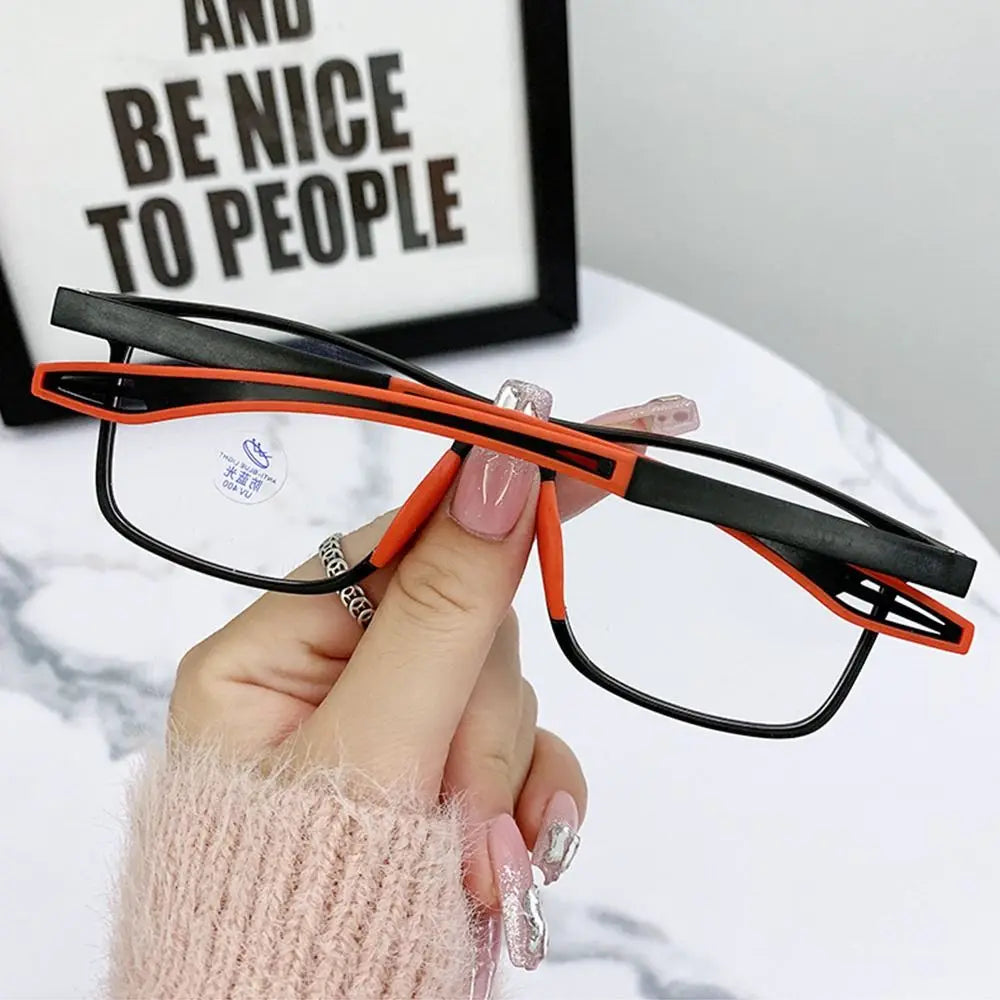 Blue Ray Blocking Anti-Blue Light Myopia Glasses Ultralight Sports Square Glasses TR Eye Protection Prescription Eyeglasses