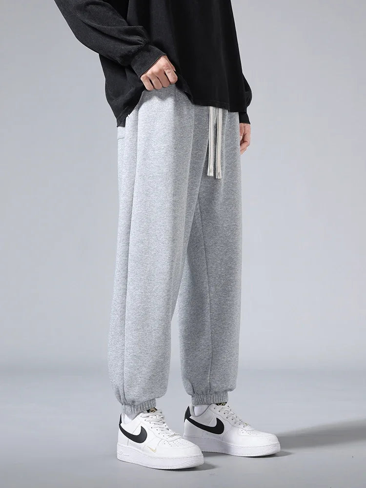 2025 Men's Jogger Cotton Sweatpants Big Size 8XL 7XL 6XL Sports Baggy Pants Sting Banding  Hip Hop Loose Harem Trousers