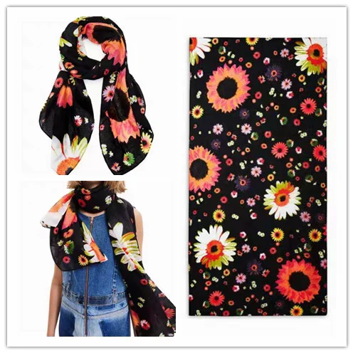 Foreign trade original single Spanish new trend colorful leisure gift shawl scarf scarf