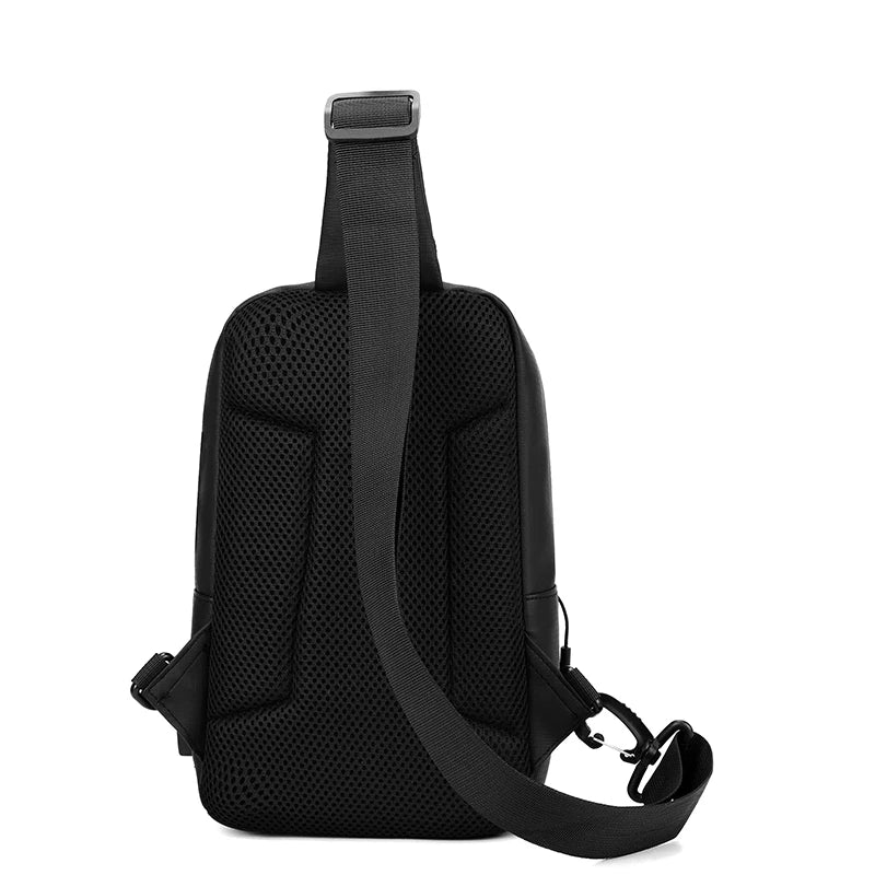 Simple and casual men's shoulder bag, trendy single-shoulder crossbody bag, student travel bag, lightweight diagonal backpack, m