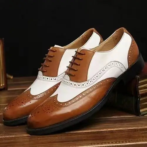 Oxfords Men's Leather Shoes Formal Shoes for Men Brogues Oxfords Male Wedding Party Office Business Shoe Man Zapatos De Hombre