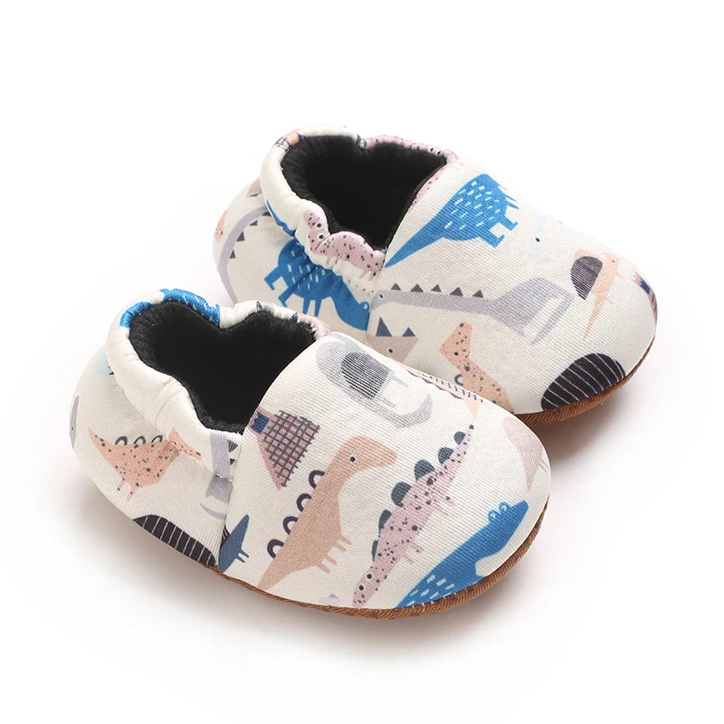 0-1Year Fashion Casual Shoes CartoonBaby Shoes Newborn Boy Girl First Walker Cute Spring and Autumn Pure Cotton Warm Soft Bottom