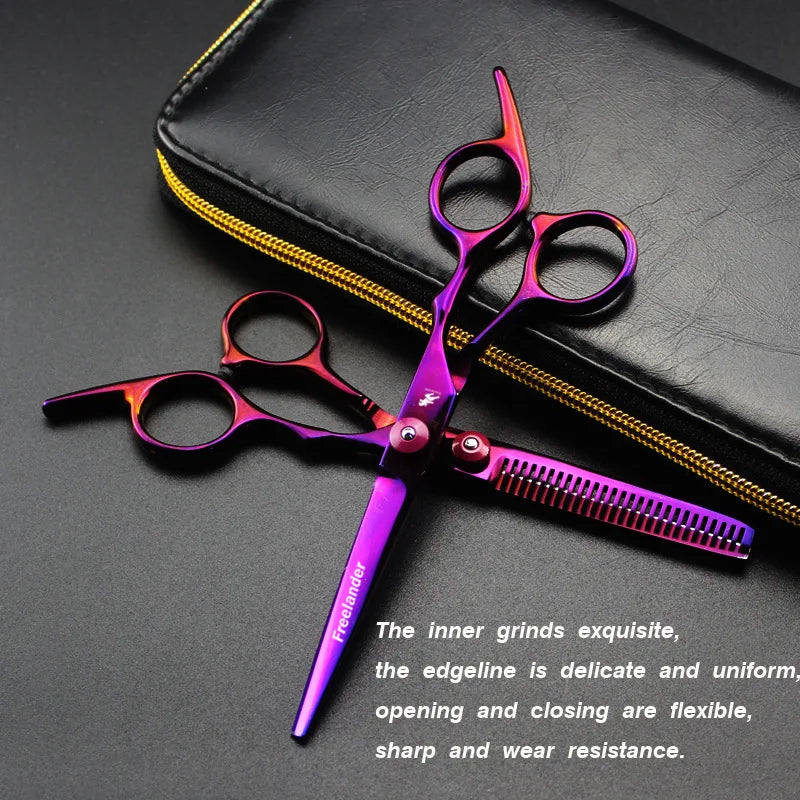 Hairdressing Hair Scissors Kits Barber Professional Haircut Tools Set Hair Cutting Scissors Hair Cut Thinning Scissor Barbershop