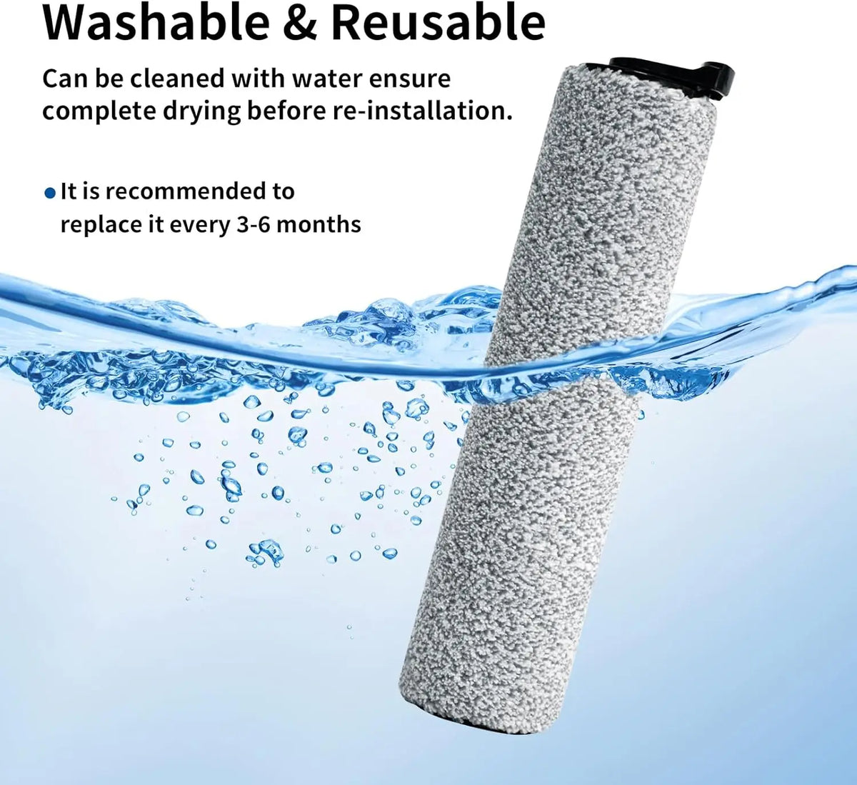 Roller Brush Replacement Compatible with Tineco iFloor 3/ Floor One S3 Cordless Vacuum Cleaner Parts