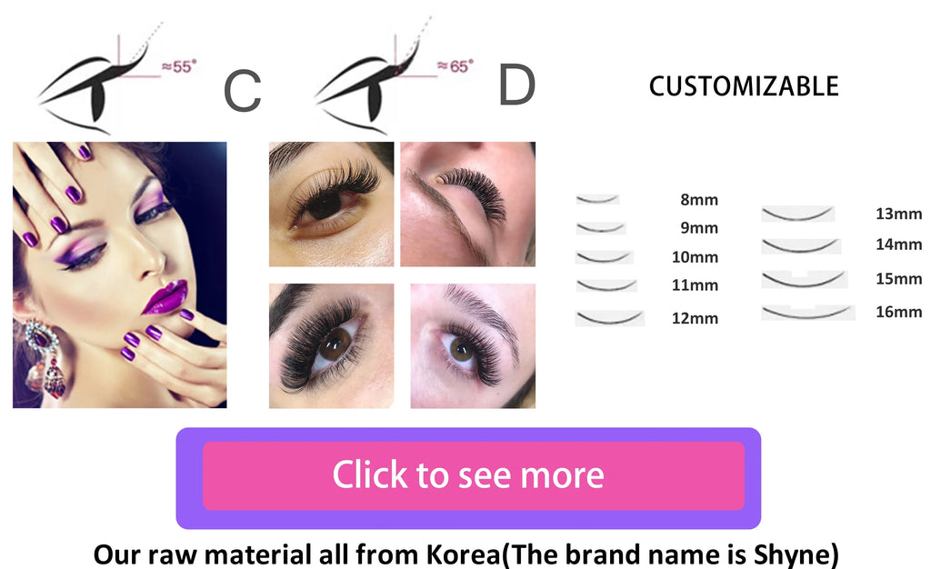 ARTSTAR Natural Silk Lashes J B C D CC Curl 6-15mm Length Volume Eyelash Extensions Matte Black Individual Eyelashes  for Makeup