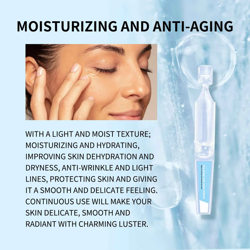 Hyaluronic Acid Liquid Serum Facial Moisturizing Lifting Glow Up Facial Essence Quick Absorption Dermapen Serum Skin Care