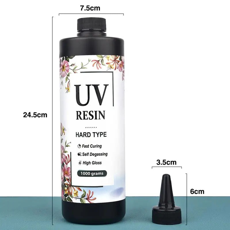 500/1000g UV Resin Glue Ultraviolet Curing Transparent Epoxy Resin UV Glue DIY Resin Jewelry Making Supplies UV Glue Adhesive
