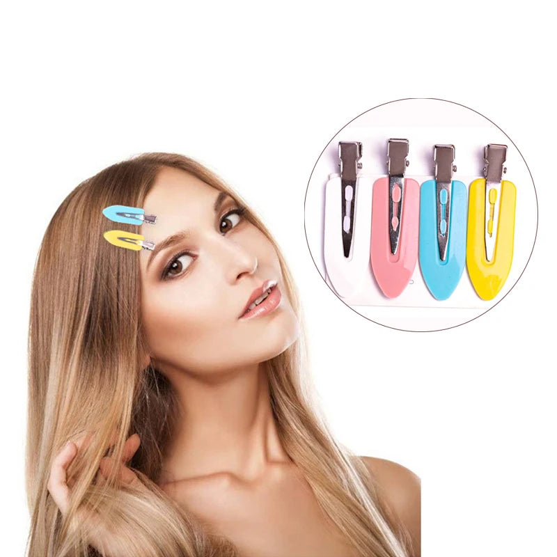 4Pcs/Set Beauty Salon Seamless Hairpin Professional Styling Hairdressing Makeup Tools Hair Clips For Women Girl Headwear