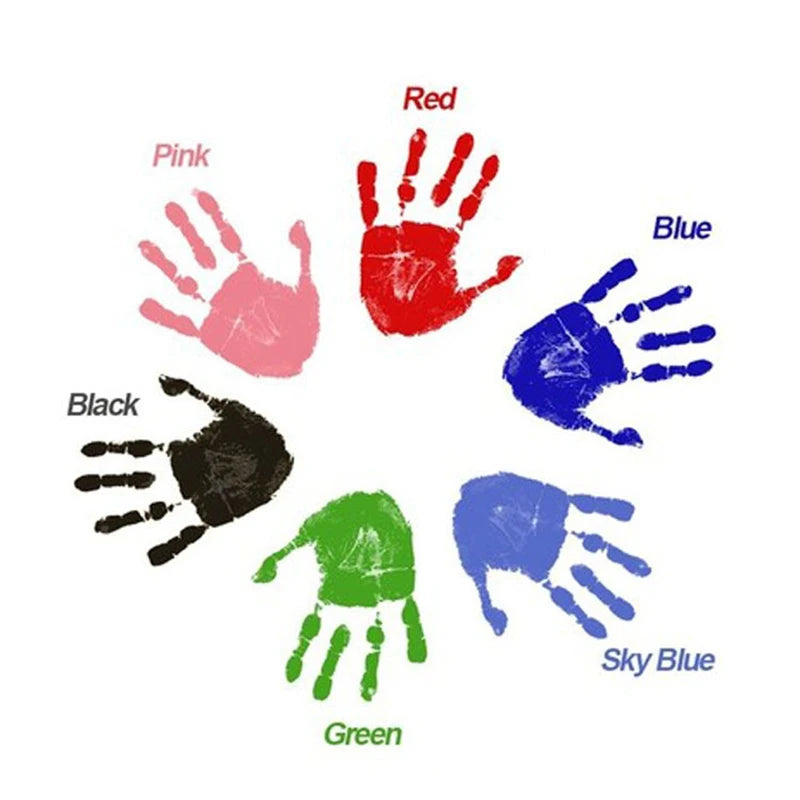DIY-Set für Baby-Hand- und Fußabdrücke, Stempelkissen, Fotorahmen, Handabdruck für Kleinkinder, Souvenir-Accessoires, sicheres, sauberes Babyparty-Geschenk