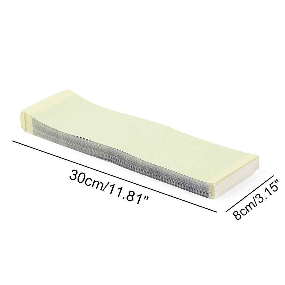 100 hojas papel de transferencia para tatuajes 80mmx300mm papel plantilla adecuado para impresora térmica de tatuajes MR3 TP31 Accesorios de tatuaje para artistas corporales