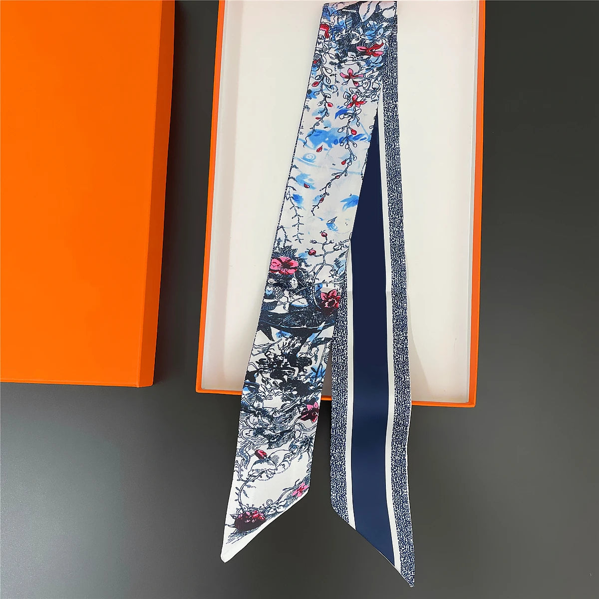 2024 New Design Pansy Tarot Scarf Women Luxury Brand Scarf Skinny Bag Silk Scarves Foulard Hair Neckerchief Headband For Ladies
