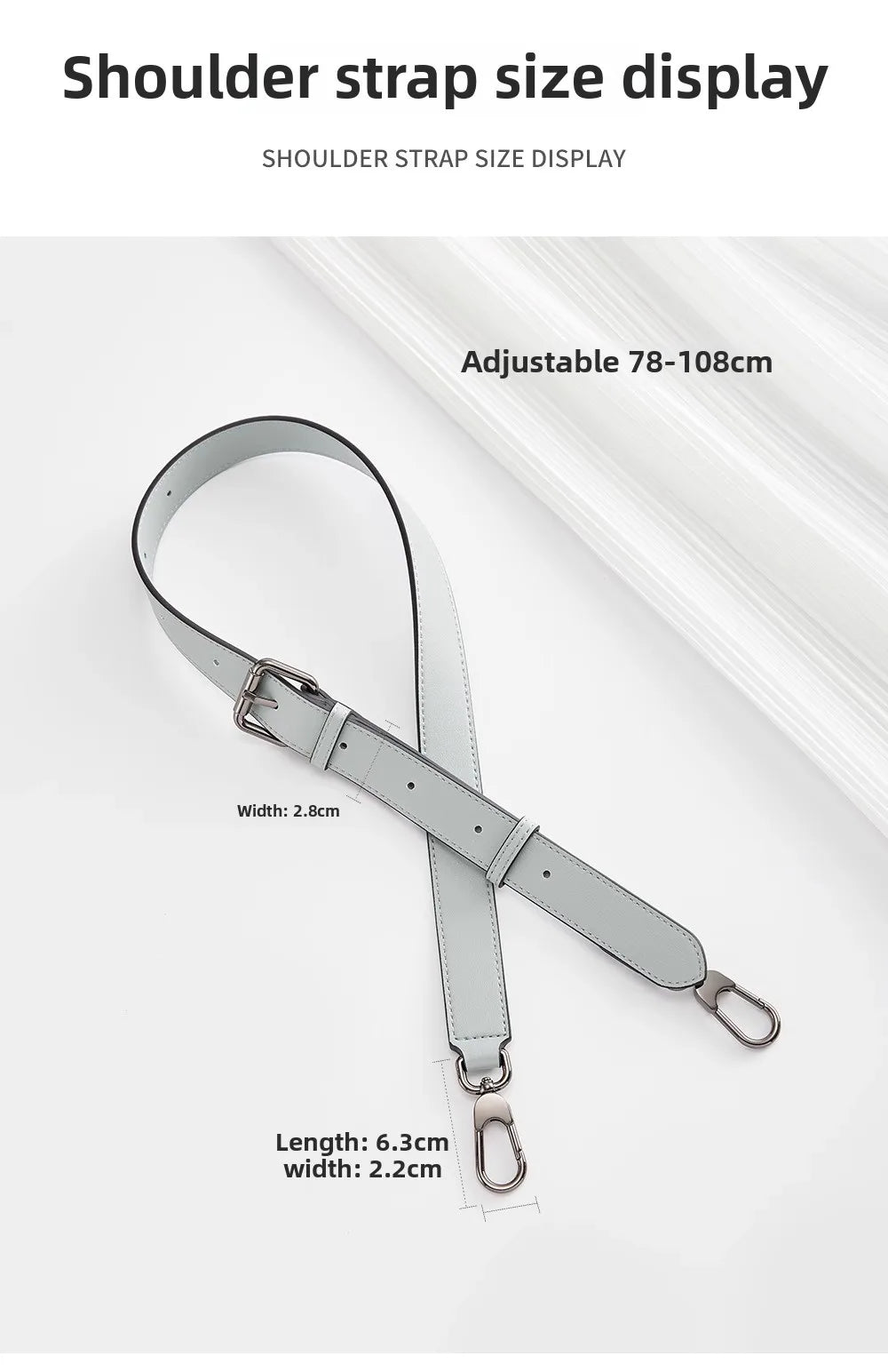 Leather strap for longchamp hobo xtra cowhide bag crossbody replacement strap adjustable strap bag accessories